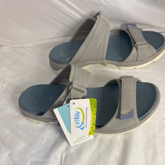 Baretraps Leella Gray Women's Sandals w/adjustable straps, Size 8M -New - Picture 3 of 5
